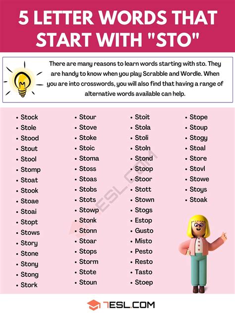 5 letter word starts with sto|5 Letter Words that start with STO (STO